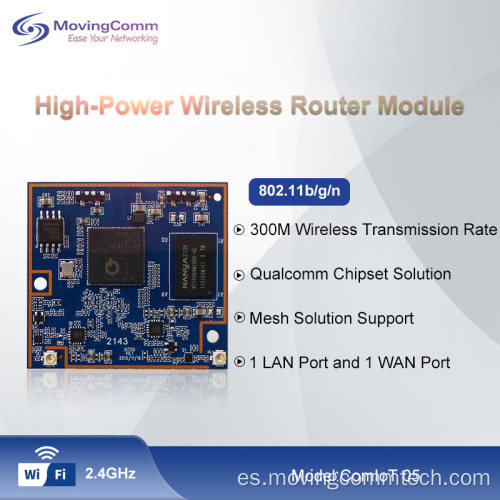2T2R 2.4G 300Mbps QCA9531 Módulos de núcleo de enrutador Wifi